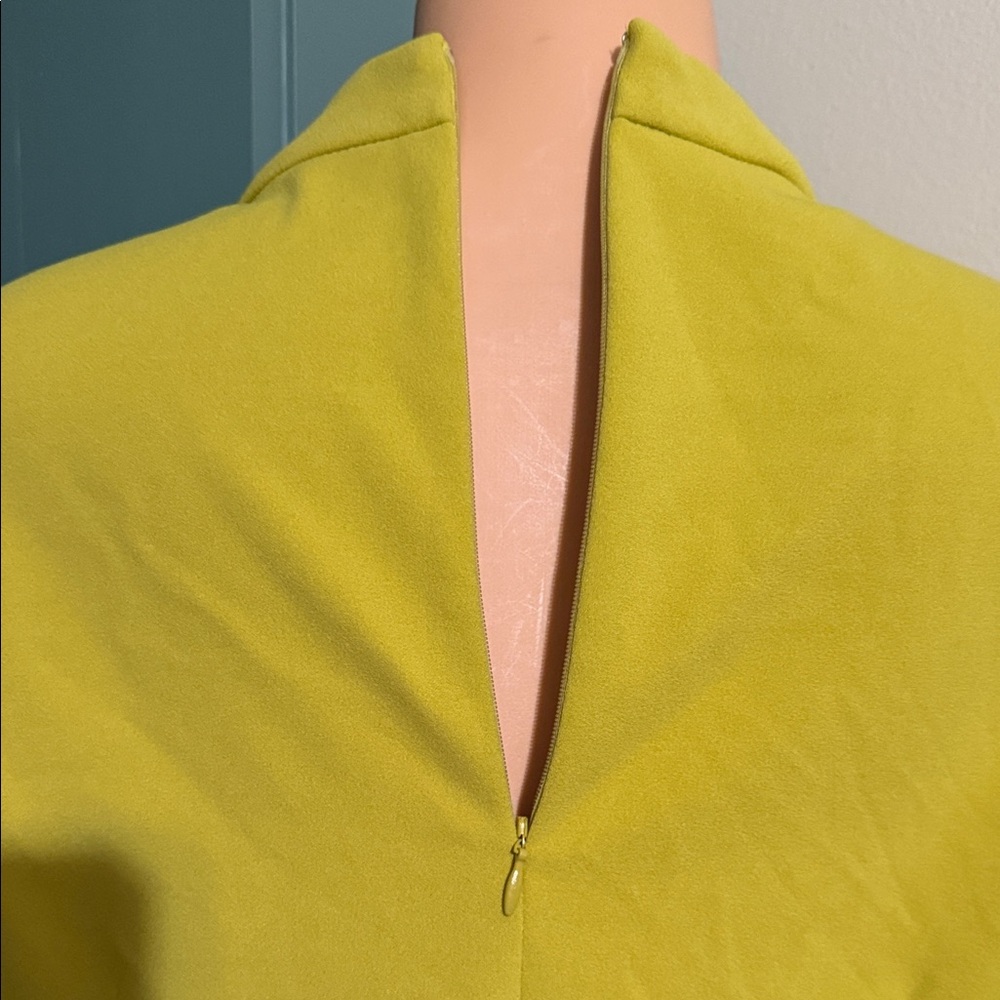 Sharagano Sleeveless Lime Mini Dress - Picture 3 of 7